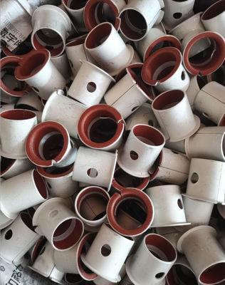 O aço suportou PTFE vermelho flangeou as buchas DP4 compostas