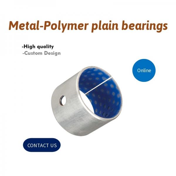 Óleo liso dos rolamentos do Metal-polímero de China/bucha lubrificada graxa com a venda por atacado azul de POM Coated Self Lubricating Bearing